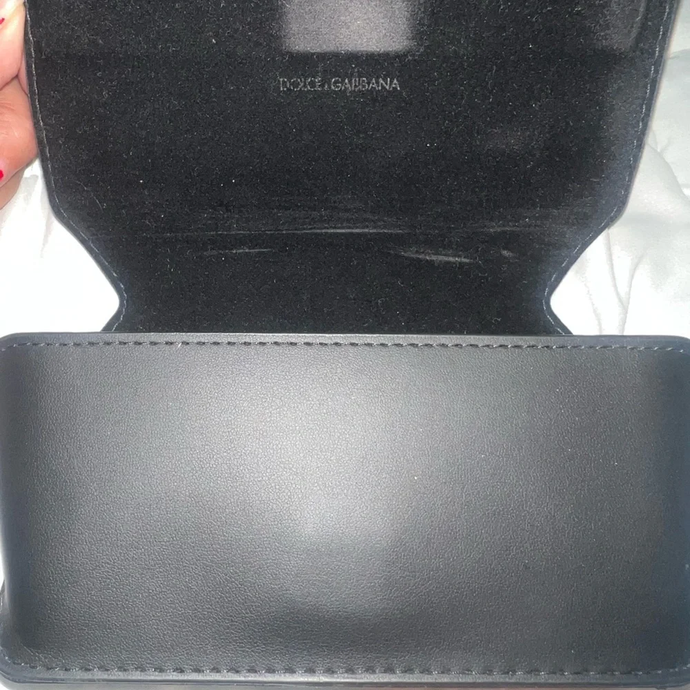 Dolce & Gabbana Black Sunglasses Case Velvet Lining Designer Summer